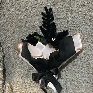 Black Chenille Stem Flower Bouquet